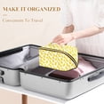 thumbnail image 3 of FORMRS Makeup Bag Travel Cosmetic Organizer for Women Fold Flat Zipper Pouch with Handle, Yellow Rubber Ducks, 3 of 8