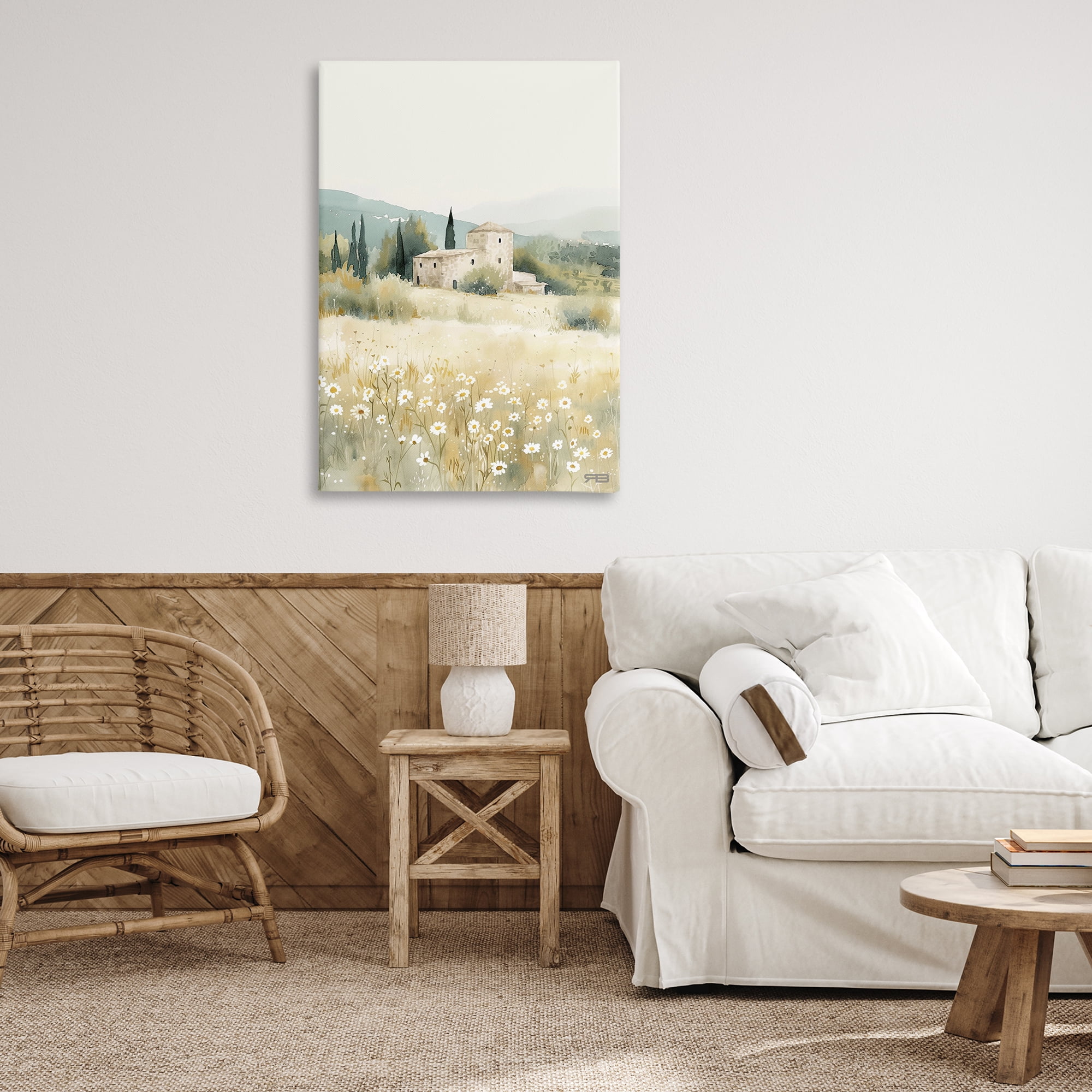 Stupell Industries Nu Horizon Countryside Landscape Painting Gallery Wrapped Canvas Art Print Wall Art, 24 x 36