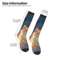 thumbnail image 2 of Naloa Starry Sky Constellation Cat Thigh High Socks Extra Long Stretchy Sock Women Over Knee High Opaque Stocking Daily Wear, 2 of 6