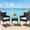 Black, variant on Gianna 3-Piece Patio Furniture Set, Outdoor Wicker Rattan Chairs with Removable Cushion & Glass Table, Conversation Furniture for Porch, Garden, Backyard, Poolside - Brown