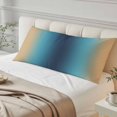 thumbnail image 4 of Blue Teal Yellow Ombre Body Pillow Covers 20"x60", Farmhouse Modern Gradient Art Soft Brushed Microfiber Breathable Throw Pillow Covers, Pillowcase with Zipper for Couch Sofa Bedroom Living Room, 4 of 9