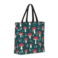 thumbnail image 2 of Naloa Amanita Mushroom Tote Bag for Women, Foldable Tote Bag With Zipper, Large Shoulder Bag, Top Handle Handbag for Travel, Work, Shopping, 2 of 9