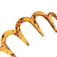 thumbnail image 3 of Diadema de plástico con ondas para mujer, peine para el pelo, pinza para los dientes, 11 cm marrón, 3 of 6