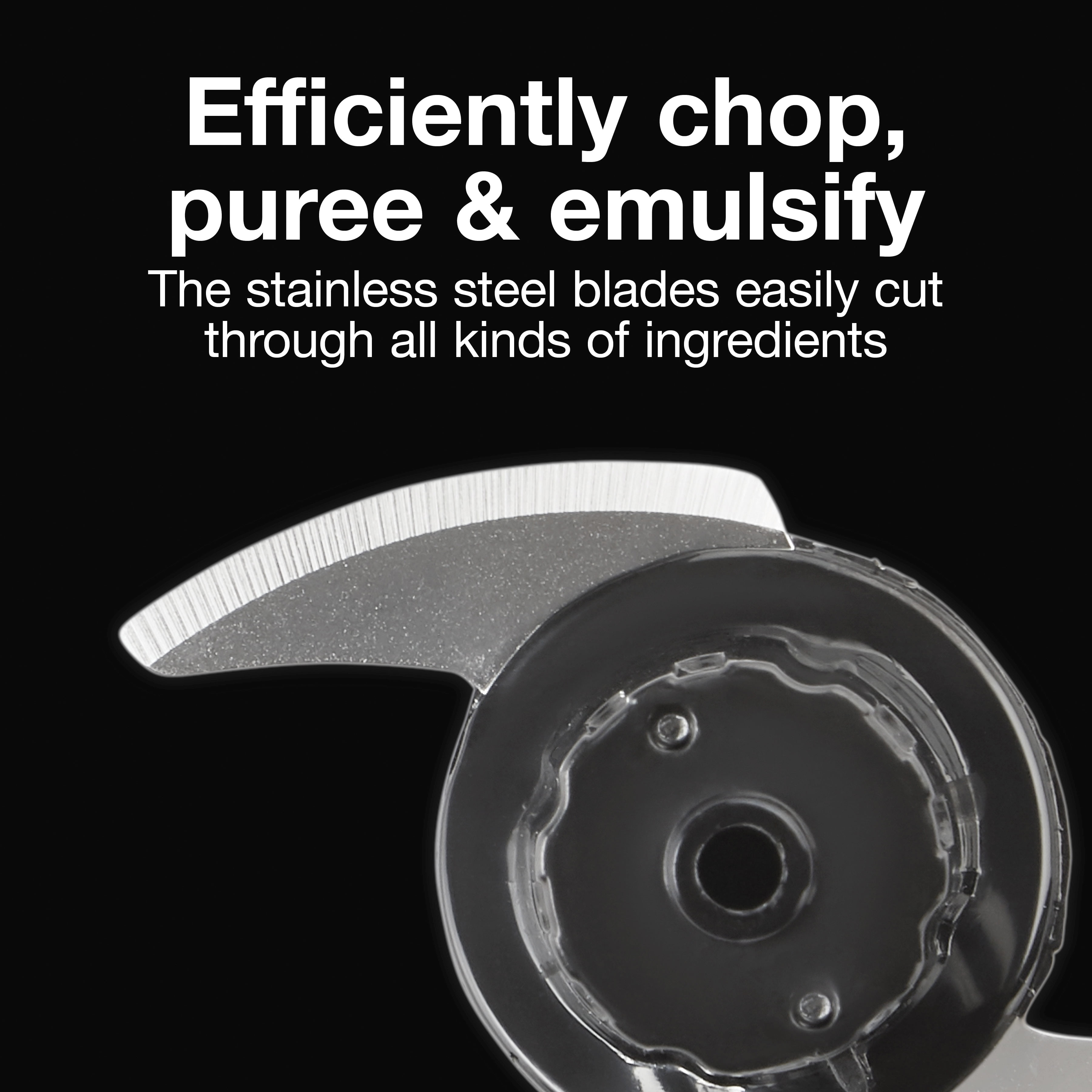 Proctor Silex Electric Food Chopper & Mini Food Processor, 1.5 Cup, Chopping,  Puree & Emulsify, Black, 72507 