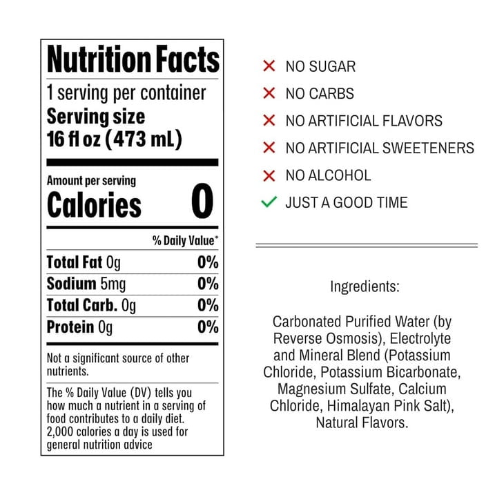 (Pack Of 3) Not Beer Water Sparkling Red White Blue 8 Pack 128 Fo