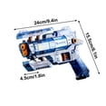 thumbnail image 4 of Pistola transformable de agua pequeña con activación por ráfaga, estilo pistola, de verano continuo, para exteriores., 4 of 9