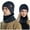 Navy, variant on Mens Womens Hats Beanie Hats for Women Men's and Women's Winter Knitted Windproof Hood Scarf Coif Winter Knit Hat Warm Hats for Adult