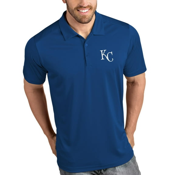 Men's Antigua Royal Kansas City Royals Tribute Polo