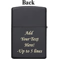 thumbnail image 4 of Zippo Personalized Message Engraved on Backside Buck Deer Outdoor Windproof Lighter (Black Matte Z397), 4 of 7
