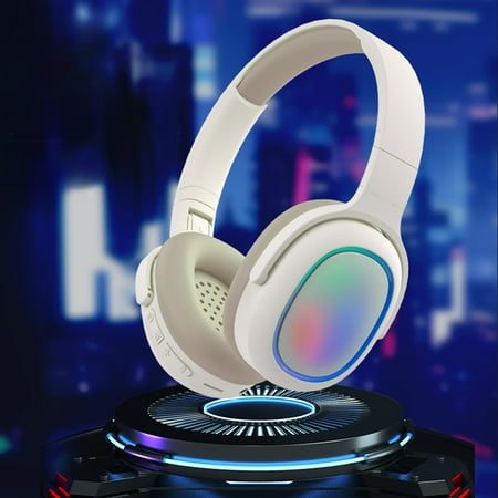Bluetooth Headphones Bluetooth 5.3 Wireless Headphones Cool Light Effect HD Call Active Noise Reduction HIFI Sound Quality Long Range Bluetooth Headphones Wireless Headphones