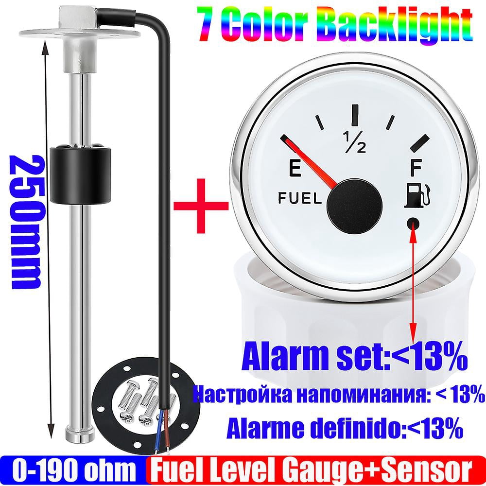 Floating Fuel Sensor 304 Stainless Steel 100~600mm Fuel Float Sensor+52mm Fuel Level Gauge 0 ...