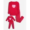 thumbnail image 4 of Pijama Leveret de algodón para niña y muñeca con camisa de manga larga, 4 of 5