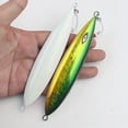 thumbnail image 2 of 400g Glow Metal Jigging Fishing Lure with Hook, Slow Pitch Artificial Saltwater Hard Bait, Lead Casting Tackle - Mixed Color, Saltwater Fishing Gear | Glow Finish Lure | Lead Fishing Weight, Fishing B, 2 of 7