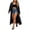 Black, variant on APEXFWDT Long Ribbed Knit Cardigan for Women Open Front Long Sleeve Maxi Duster Sweater Coat with Side Pockets