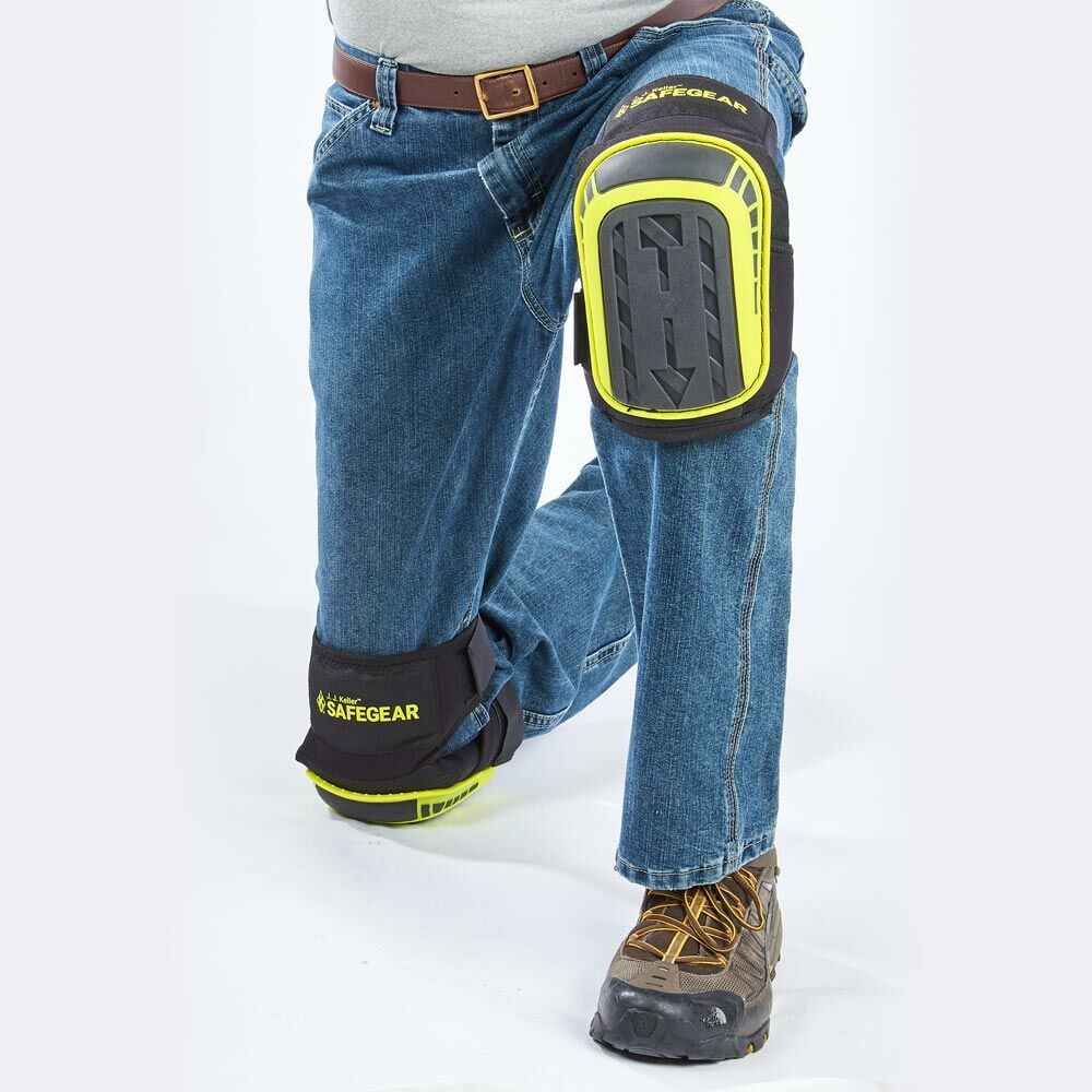 Professional Knee Pads, Thick Gel Cushion, Extra Extension Straps, SAFEGEAR