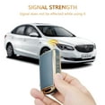 thumbnail image 2 of OFFCURVE for Mazda Key Fob Cover Car Key Case Shell with Gold Keychain fit 2019-2022 Mazda 3 Hatchback CX-5 CX-30 CX-12 (Blue), 2 of 6