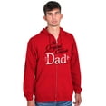 thumbnail image 3 of Fathers Day The Original Classic Dad Men's Big & Tall Graphic Zip Up Hoodie Brisco Brands 4X, 3 of 5