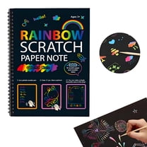 CCOCC Scratch Art Crafts Girls Gifts,Rainbow Scratch Paper Art Gifts for 3 4 5 6 7 8 9 10 Years Old Girls and Boys Kids,Mother Day Crafts for Kids Birthday Toys and Games Activities Gift