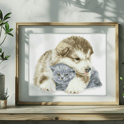 Diamond Dotz Besties Puppy Diamond Painting Kits for Adults - Diamond Art Kits a Relaxing Creative Craft Kit with Dotz Gems 13x16.1