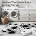 thumbnail image 5 of ODIKA 6' Machine Washable Non-Slip Area Rug, Graphic Splatter Design High Traffic Rug, Black, 298552, 5 of 5