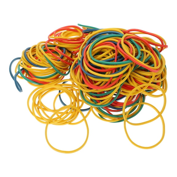WHAMVOX 2Sets Assorted Color Circular Rubber Bands for Elasticity and Binding