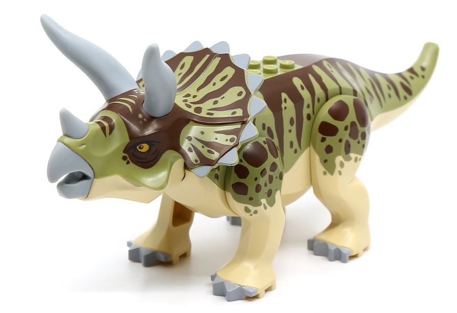 Triceratops jurassic world park lego dinosaur block toy new