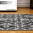 thumbnail image 4 of Geetinfly 9*12FT Area Rugs 9in*12in Large Area Rug Washable Moroccan Rug Low Pile Non-Slip Non-Shedding Floor Cover Geometric Print Carpet Foldable Rug for Bedroom Gray grey, 4 of 7