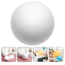 PTOOTP White Hollow Foam for Crafts and Weddings Decorations Sphere for Art Projects and Party Supplies