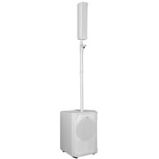 RCF Evox J8-W Active Two Way Portable White Array with Protective Subwoofer Cover Package