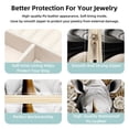 thumbnail image 3 of Rhino Travel Portable Square Jewelry Box Organizing Rings Earrings Necklaces Bracelets for Girls Women, 3 of 6