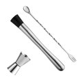 thumbnail image 3 of Matsuzay Cucharas mezcladoras de alta calidad, 3 uds./4 Uds., juego de agitación para hacer bebidas de vino de acero inoxidable para Bar, cafetería Barra de herramientas Matsuzay HA006549-00, 3 of 6