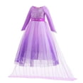 thumbnail image 2 of BENJAMJAM 2-10Y Elsa Purple Princess Dress with Sparkly Bodice, Long Sleeves, Tulle , Costume for Dress-Up & Parties, 2 of 9