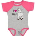thumbnail image 3 of Inktastic I Love Goats Cute Goat Boys or Girls Baby Bodysuit, 3 of 5