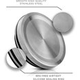 thumbnail image 3 of Kitchen Canister Set. 6 Glass Jars with Lids (Stainless Steel) Lids. Airtight Food Storage Containers for Pantry or Counter. Versatile Pantry Organization, Sugar Container or Cereal Canisters, 3 of 7