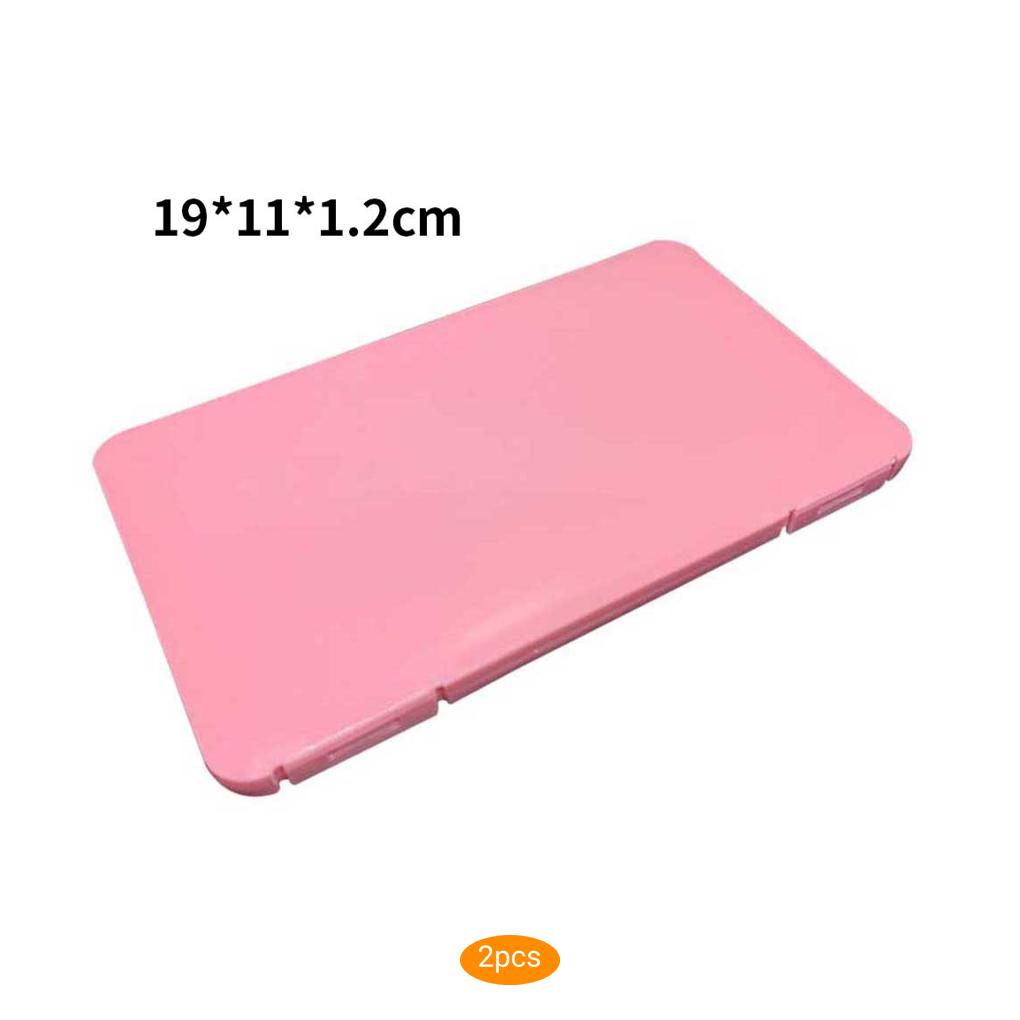 2pcs Disposable Face Mask Holder Organizer Case Mask Face Cover Storage
