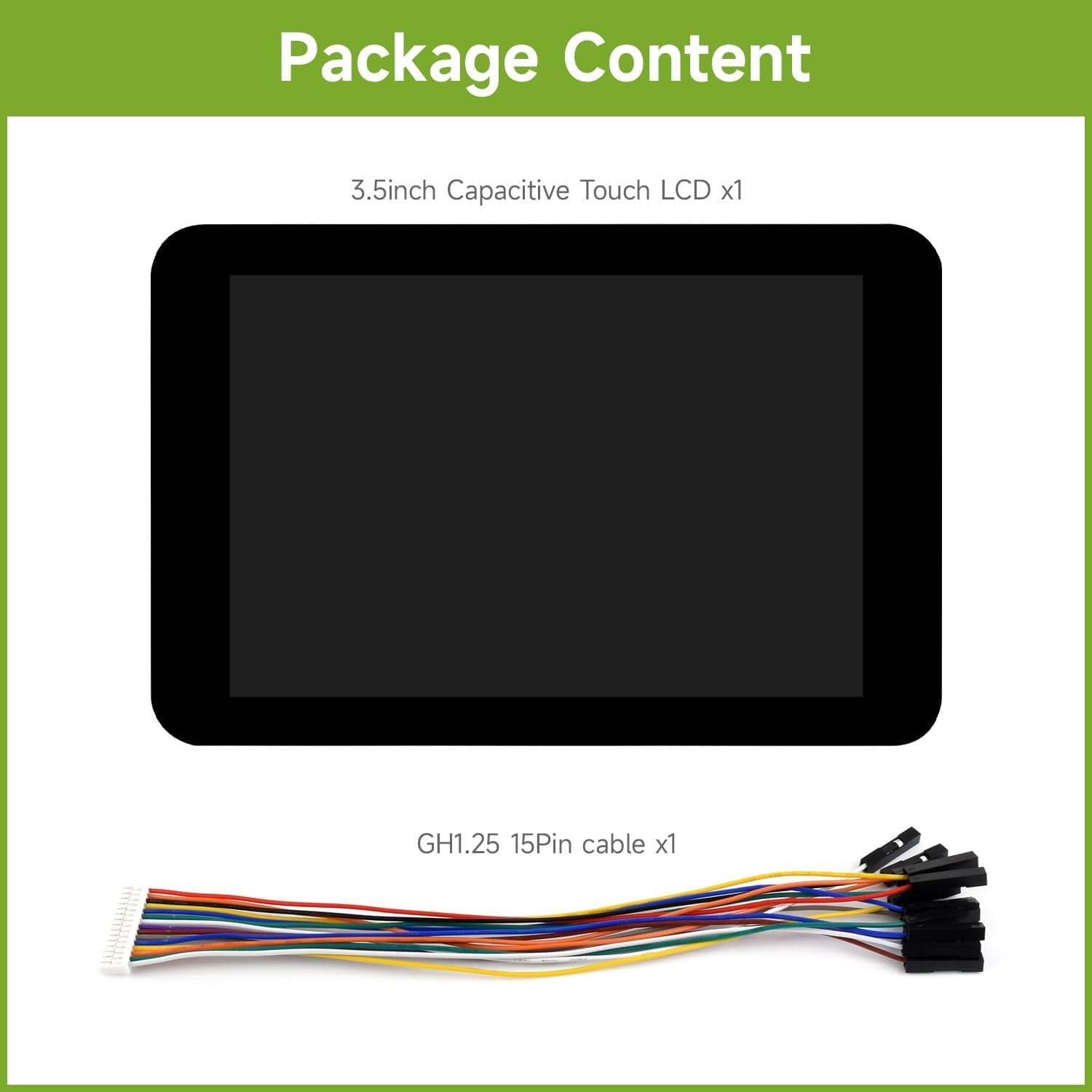 3.5inch Capacitive Touch Display Module, Compatible with 5/4B/3B/Zero/Zero W/Zero 2W/Pico W/WH/ ESP32 / Arduino,320×480 Resolution, IPS Display