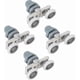 thumbnail image 1 of 4 Pack Shower Door Rollers Durable Double Sliding Bathroom Door Glass Wheel (23mm), 1 of 5
