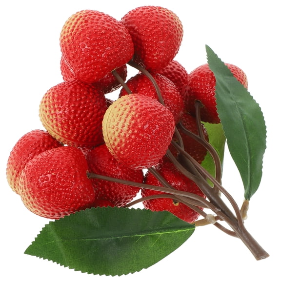Fruit Simulated Lychee String Model Store Decoration Vivid
