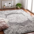 thumbnail image 2 of SAFAVIEH Precious Ariana Quatrefoil Area Rug, Black/Ivory, 6' x 6' Square, 2 of 8