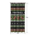 thumbnail image 5 of Colorful Football Field and Balls Pattern Shower Curtain 36"x72" ,Bathroom Decorative Shower Curtains Set with 12 Hooks,Modern Waterproof Washable Shower Curtain, 5 of 6