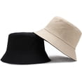 thumbnail image 3 of CoCopeaunts Men Bucket Hat Lightweight Packable Women Double Use Fisherman Hats Unisex Pure Color Outdoor Classic Basin Caps, 3 of 8
