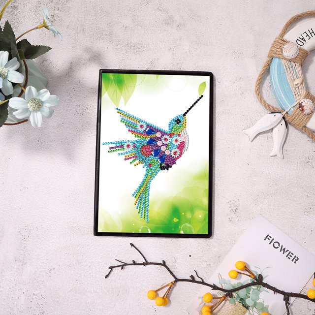 Pintura de diamante en forma especial, 50 páginas, cuaderno A5, cuaderno de bocetos DIY, regalo para estudiantes Likrtyny decoración de arte