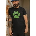 thumbnail image 4 of Old Glory Mens St. Patricks Day Dog Paw Short Sleeve Graphic T Shirt, 4 of 6