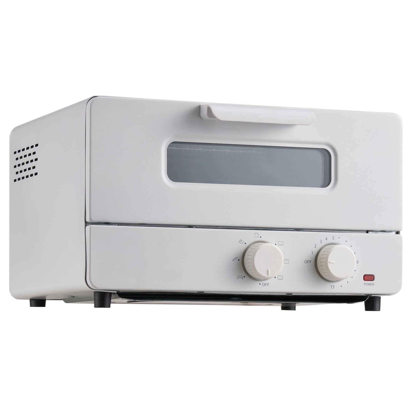 KFFKFF 1300W 7-Mode 12L Steam Oven Toaster Oven 5-in-1 Countertop Convection Oven