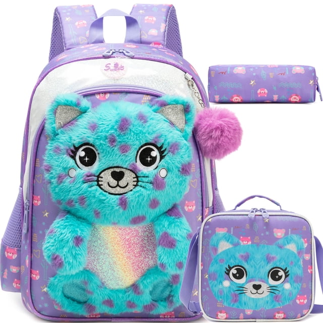 Mochila Meetbelify Kids para niñas con bolsa de almuerzo y estuche para lápices