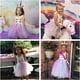 thumbnail image 2 of Vestido de unicornio con lentejuelas para niñas de 1 a 10 años con diadema, vestidos de fiesta de baile de cumpleaños, 2 of 5