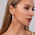 thumbnail image 7 of VEEDOFA Twisted Hoop Earrings for Women 14K Gold Plated 925 Sterling Silver - Cubic Zirconia CZ Chunky Hoops with Spring Clasp, Hypoallergenic Large Hoops, Gift Box, 7 of 7