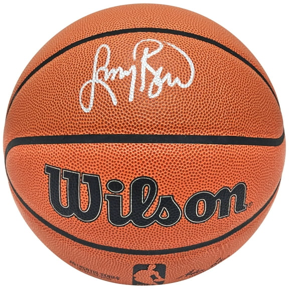 Larry Bird Autographed Authentic Series I/O Indoor/Outdoor Basketball Boston Celtics JSA 220498