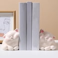 thumbnail image 4 of Sujetalibros decorativo bonito de resina, estatuilla de Animal lujosa y divertida, soporte para extremos de libros, tapón para decoración de oficina Forma de gato, 4 of 8