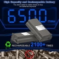 thumbnail image 2 of Batería recargable, paquete de 2 unidades, 6500 mAh, para cámara de caza Artman, 2 of 8